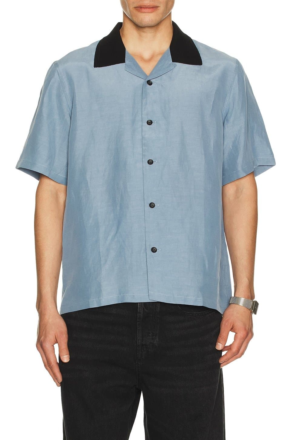revolve Rag & Bone Classic Button-Up Shirt in Light Blue