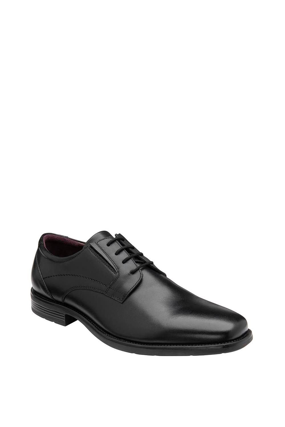Lotus Lotus Men's Black 'Chesham' Leather Derby Shoes - 2