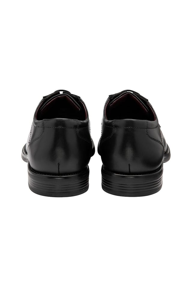 Lotus Lotus Men's Black 'Chesham' Leather Derby Shoes - 3