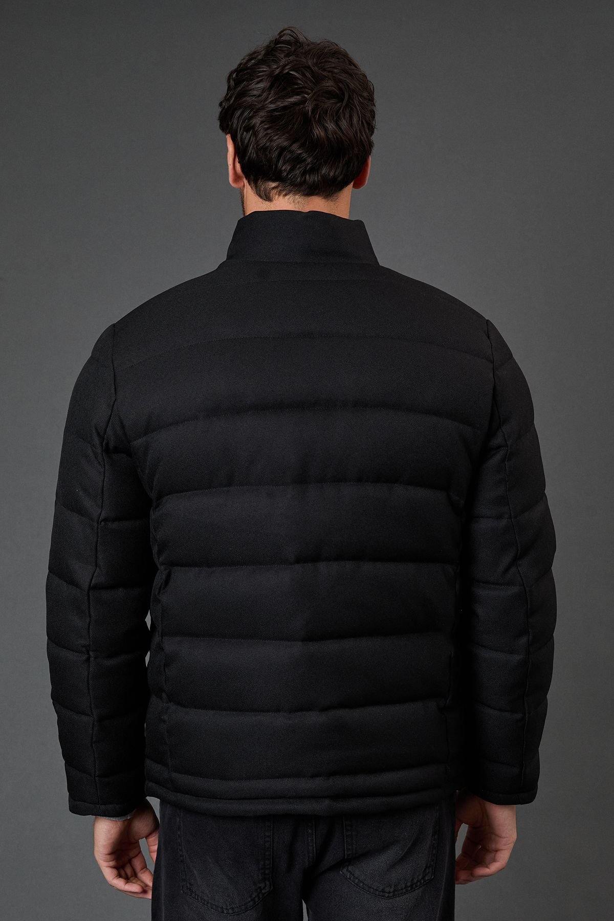 Burton Burton Men's Black Wool Look Quilted Jacket - 3