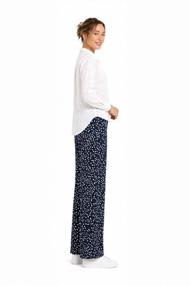 Kettlewell Kettlewell Women's Joni Print Trousers in Mid Navy - 3