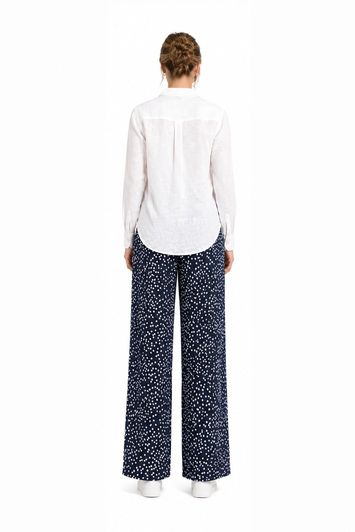 Kettlewell Kettlewell Women's Joni Print Trousers in Mid Navy - 4