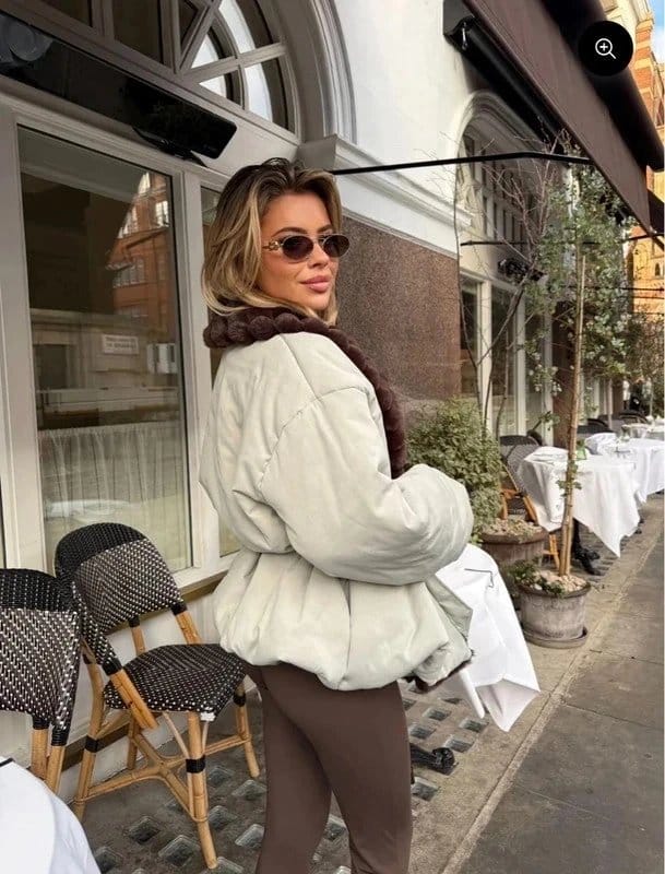 stylehub Style hub Stella sage brown fur coat - 1