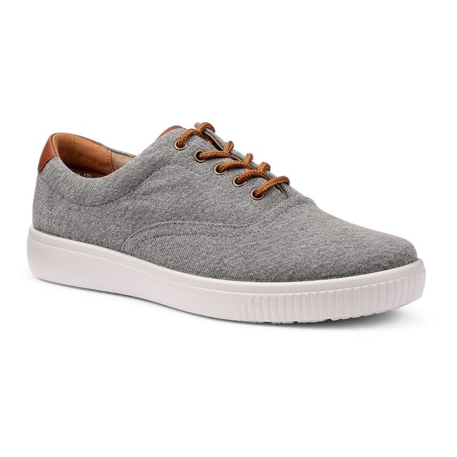 Hotter Hotter Men's 'Rowan' Dual-Fit Canvas Shoes in Charcoal - 2