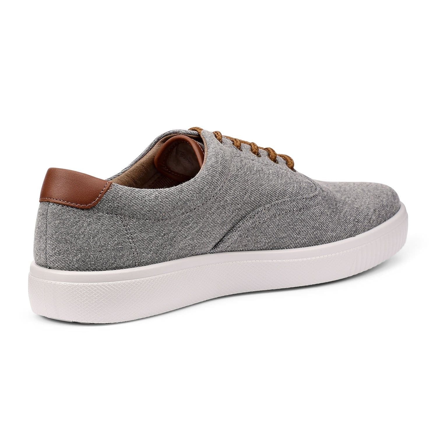 Hotter Hotter Men's 'Rowan' Dual-Fit Canvas Shoes in Charcoal - 4
