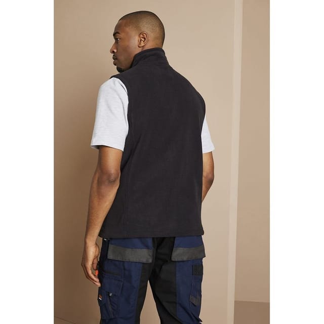 Russel Russel Men's Fleece Gilet Jacket Bodywarmer in Black - 3