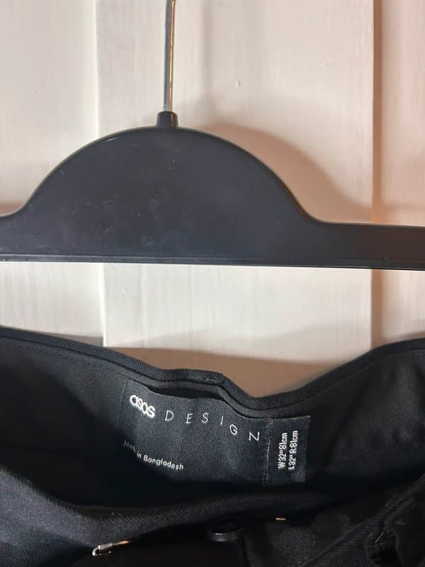 ASOS Design 2 pairs of black suit trousers