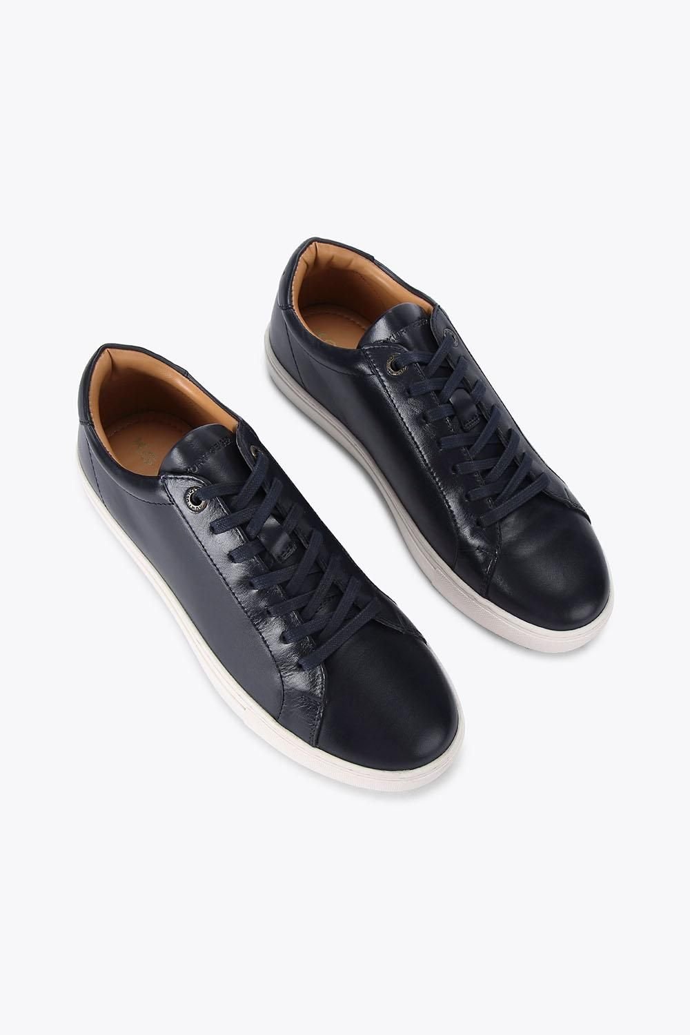 KG Kurt Geiger KG Kurt Geiger Men's 'Fire' Leather Trainers in Navy - 2