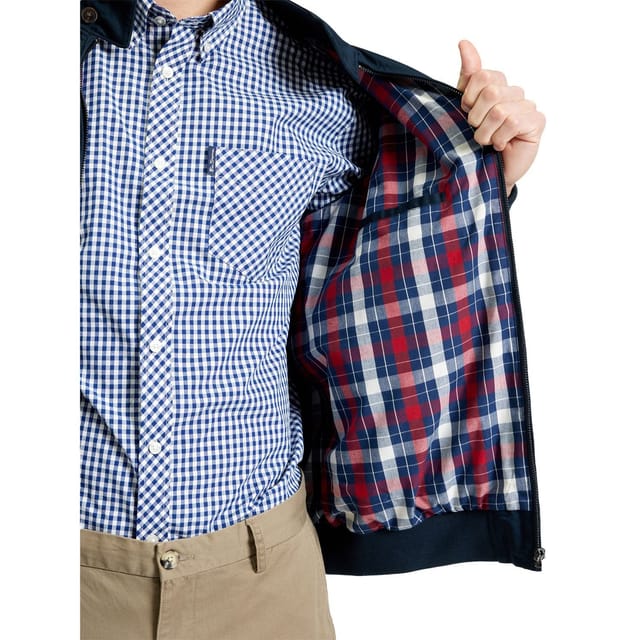 Ben Sherman Ben Sherman Men's Harrington Signature Jacket in Dark Navy - 3