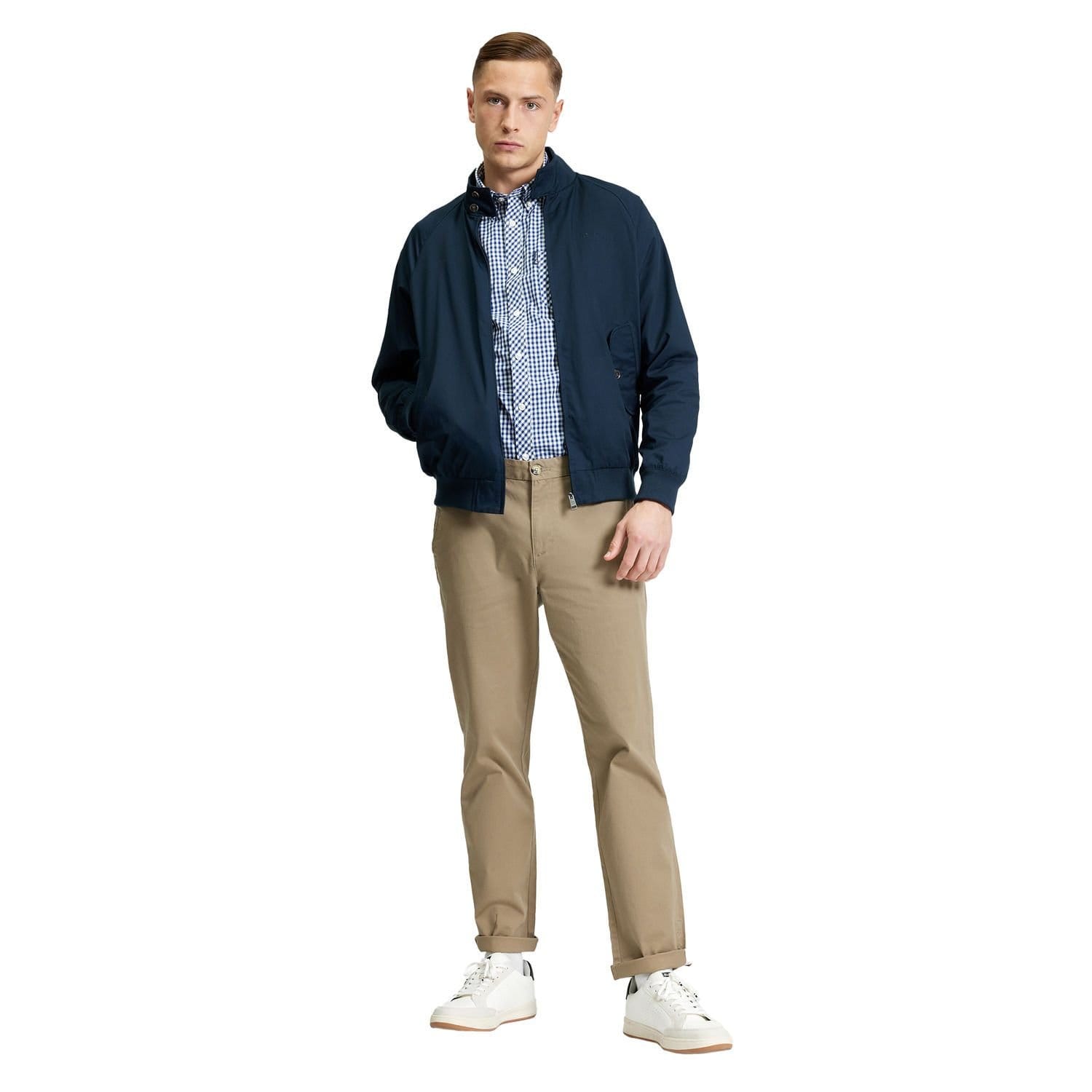 Ben Sherman Ben Sherman Men's Harrington Signature Jacket in Dark Navy - 4