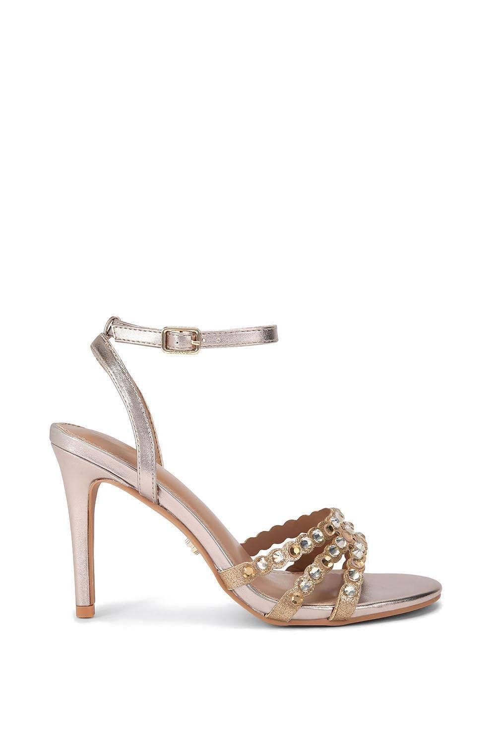 Carvela Carvela Women's 'Confetti Heel' Fabric Heels in Gold - 2