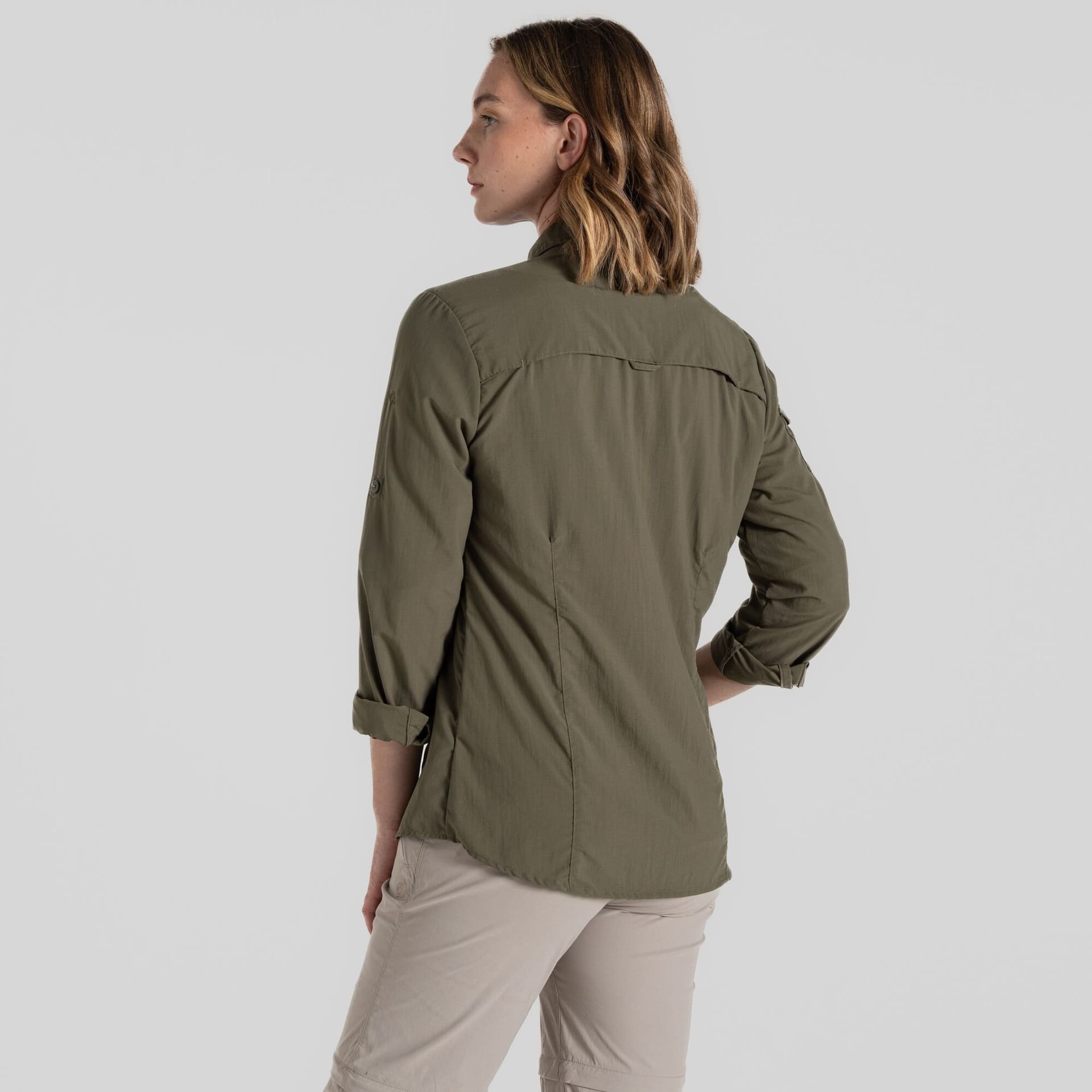 Craghoppers Craghoppers Women's Nosilife Adventure' Long Sleeved Shirt With Insect Repellent Technology in Bottle Green - 4