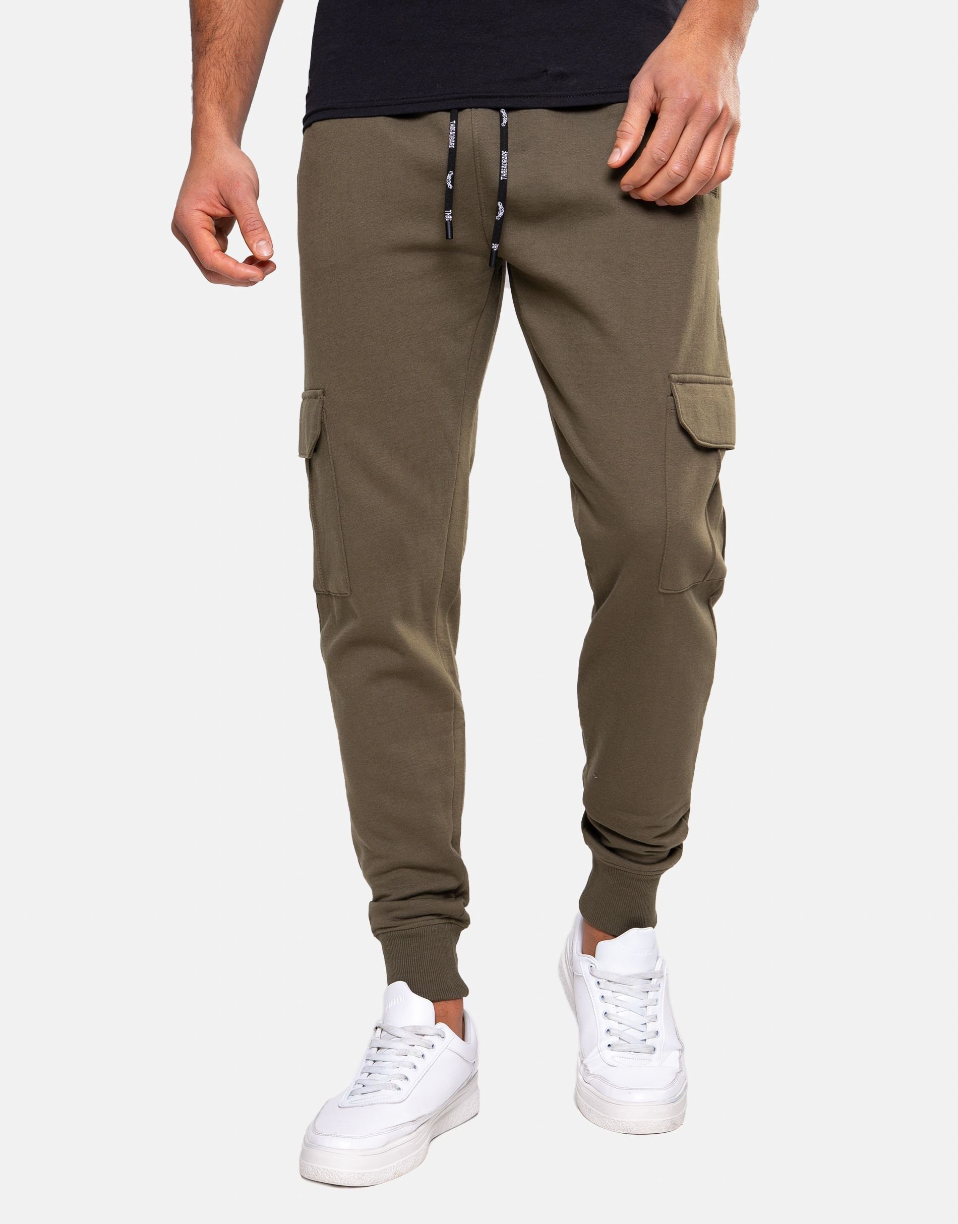 Threadbare Threadbare Men's 'Stefan' Cargo Style Joggers in Khaki - 4