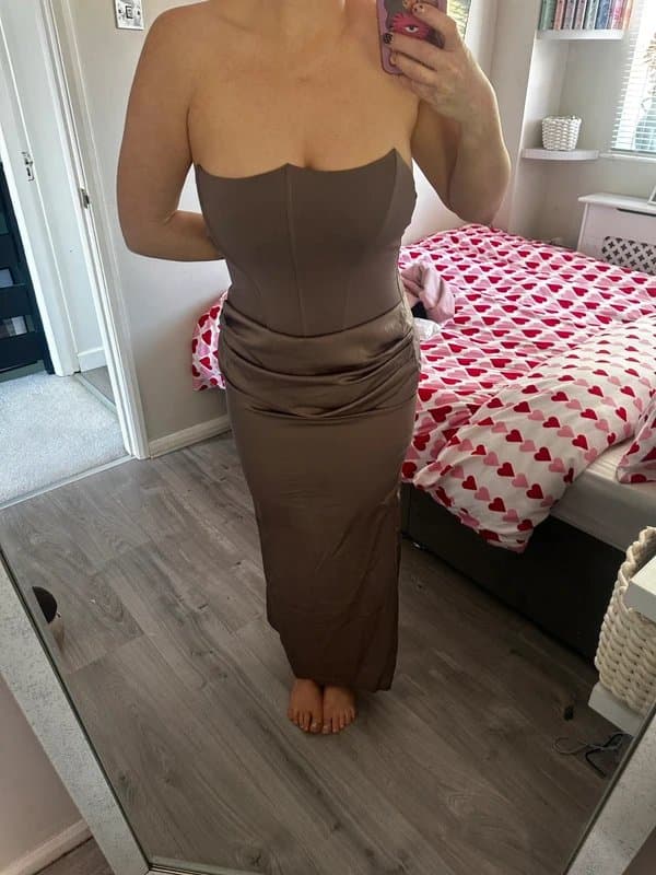 DELOXUSA Deloxusa “Donna” Strapless Maxi Dress