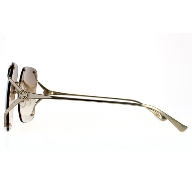 Gucci Gucci Women's Square Gold Brown Gradient Sunglasses - 3