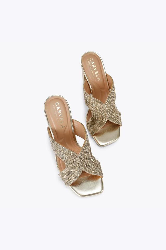 Carvela Carvela Women's 'Paparazzi Block' Heels in Gold - 2