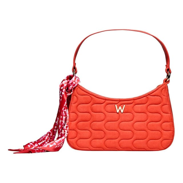 Wolf WOLF Women's Mimi Swirl Shoulder Bag with Scarf in Light Red - 2