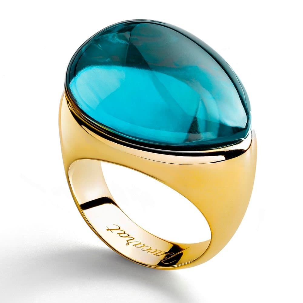 baccarat Baccarat Women's Azure Wave Ring 2805632 in Blue