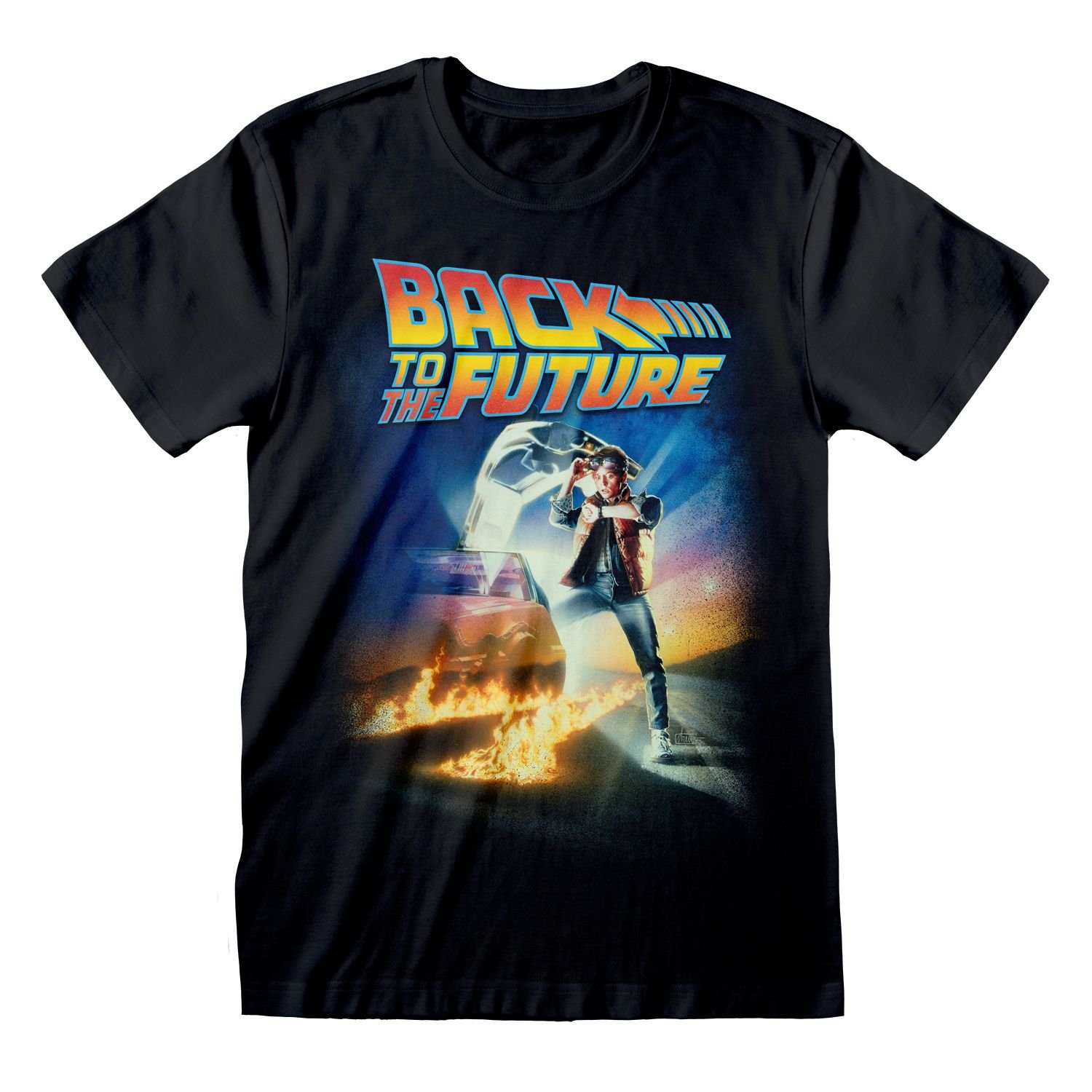 Back To The Future Back To The Future Men's Poster T-Shirt in Black - 1