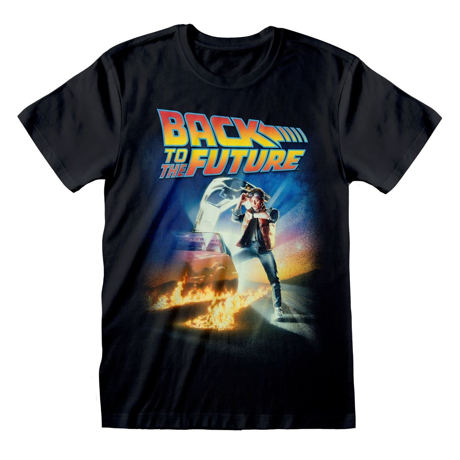 Back To The Future Back To The Future Men's Poster T-Shirt in Black