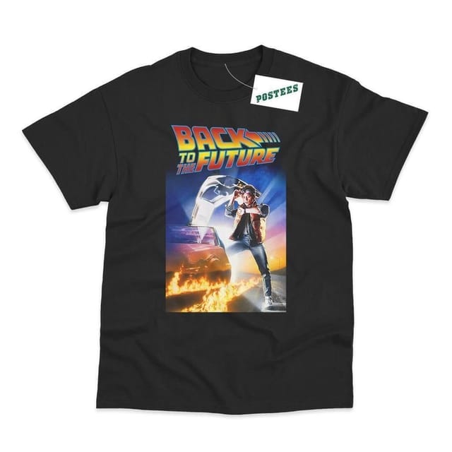 Back To The Future Back To The Future Men's Poster T-Shirt in Black - 2