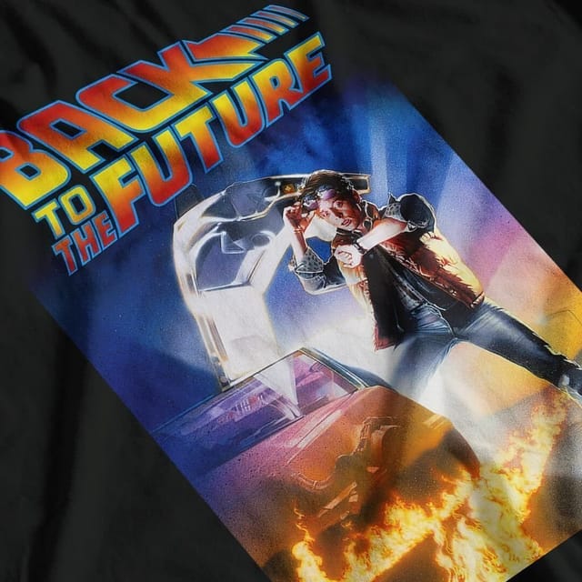 Back To The Future Back To The Future Men's Poster T-Shirt in Black - 3