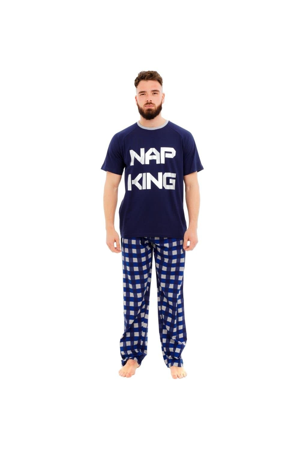 Harry Bear Harry Bear Men's Nap King Pyjamas in Blue
