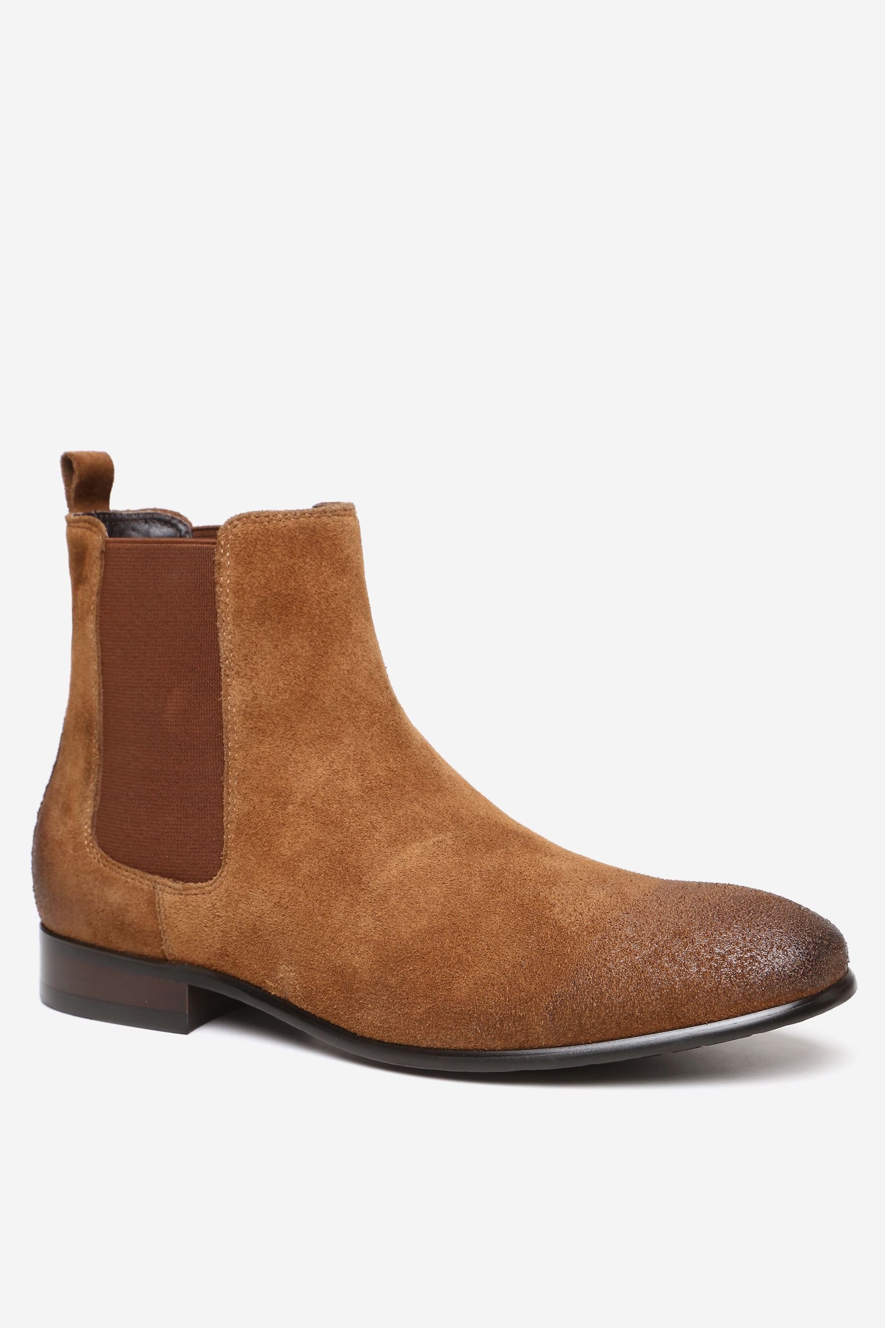 Alexander Pace Alexander Pace Men's 'Warwcik' Premium Suede Chelsea Boots in Tan - 4