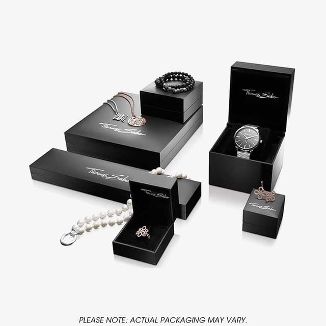 Thomas Sabo THOMAS SABO Women's Silver Cubic Zirconia Open Heart Necklace KE1554-051-14-L45V - 2