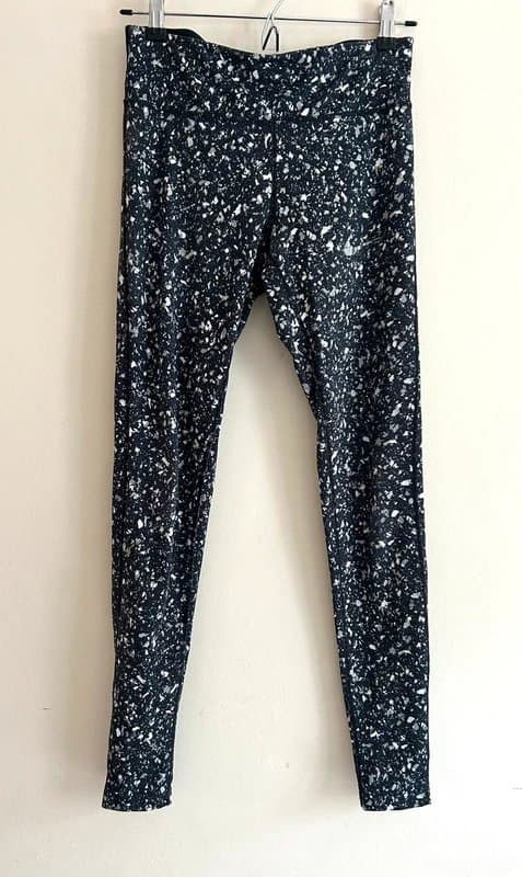 Nike 🖤 Nike Dri-Fit Black & White Speckled High Waisted Leggings Stretch Gym Yoga Running size S 🖤