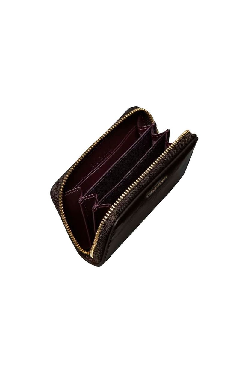 Calvin Klein Calvin Klein Women's Foil Logo Glossy Zip Wallet in Brown - 1