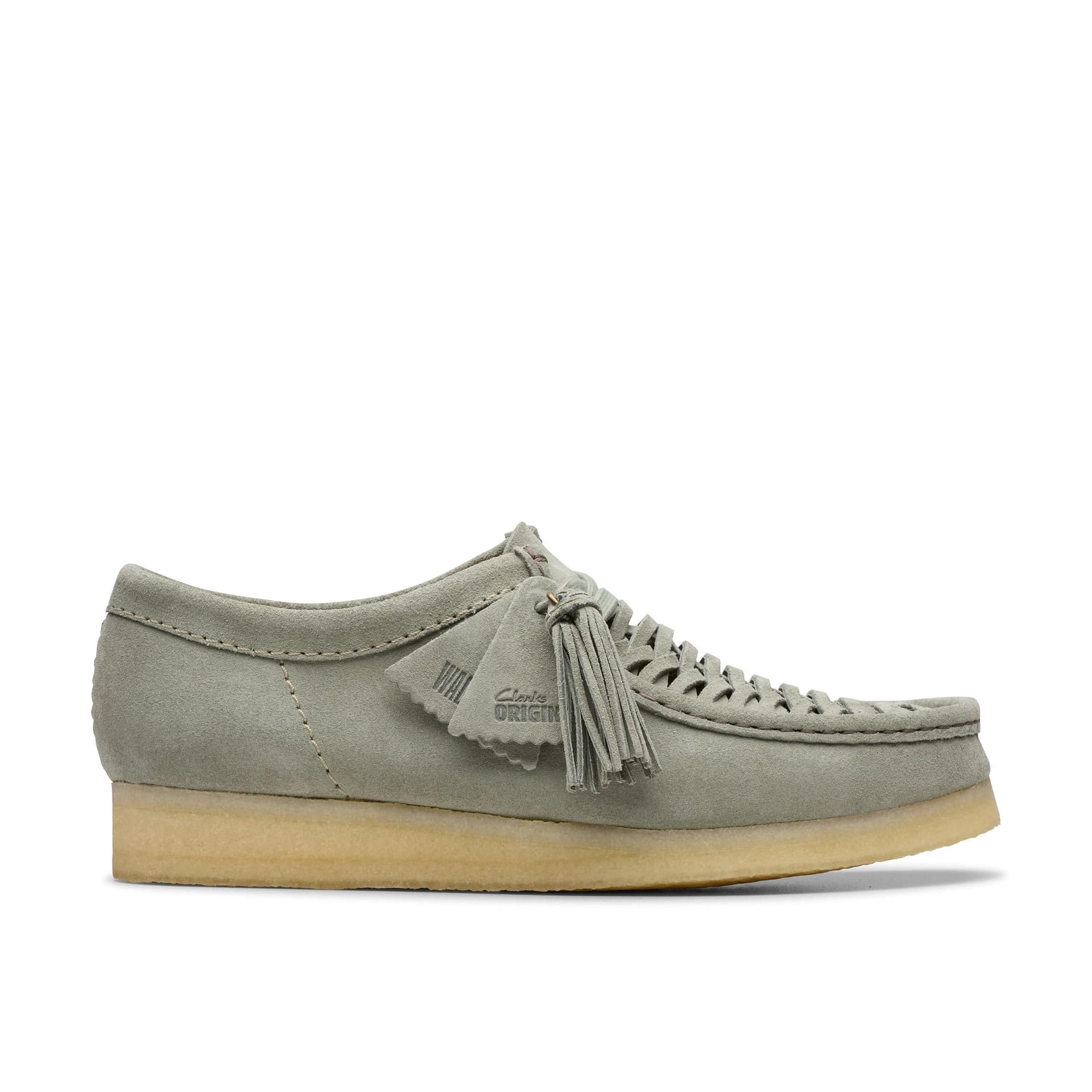 Clarks Clarks Men's Wallabee Weave Sage Suede Wallabee in Green