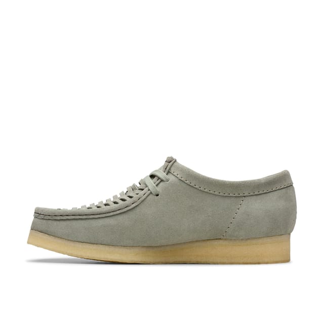 Clarks Clarks Men's Wallabee Weave Sage Suede Wallabee in Green - 2