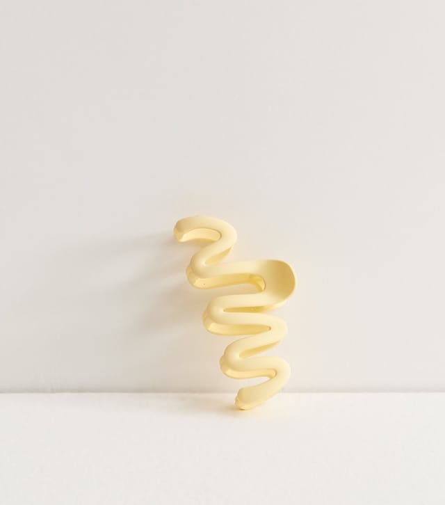 New Look Light Yellow Squiggle Hair Claw Clip New Look - 2
