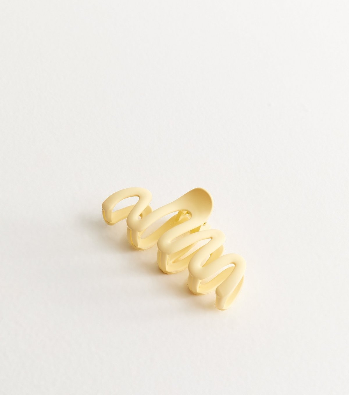 New Look Light Yellow Squiggle Hair Claw Clip New Look - 3