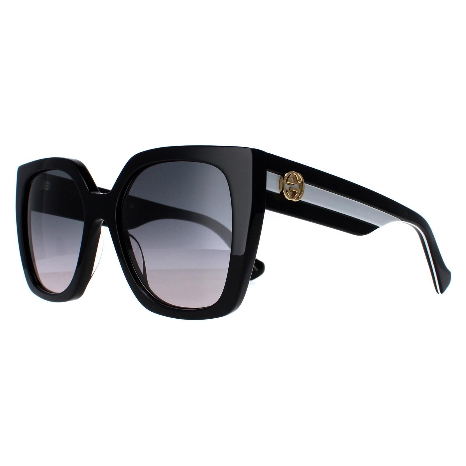 Gucci Gucci Women's Square Black Grey Gradient GG1300S - 2