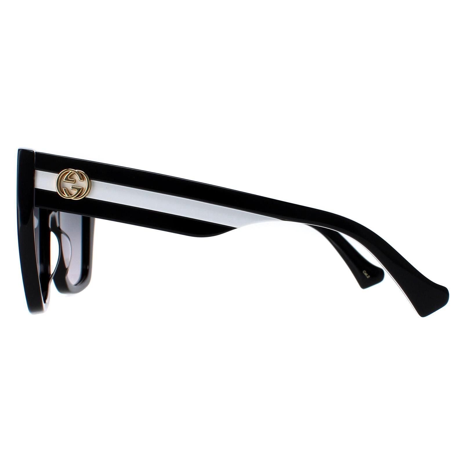 Gucci Gucci Women's Square Black Grey Gradient GG1300S - 3