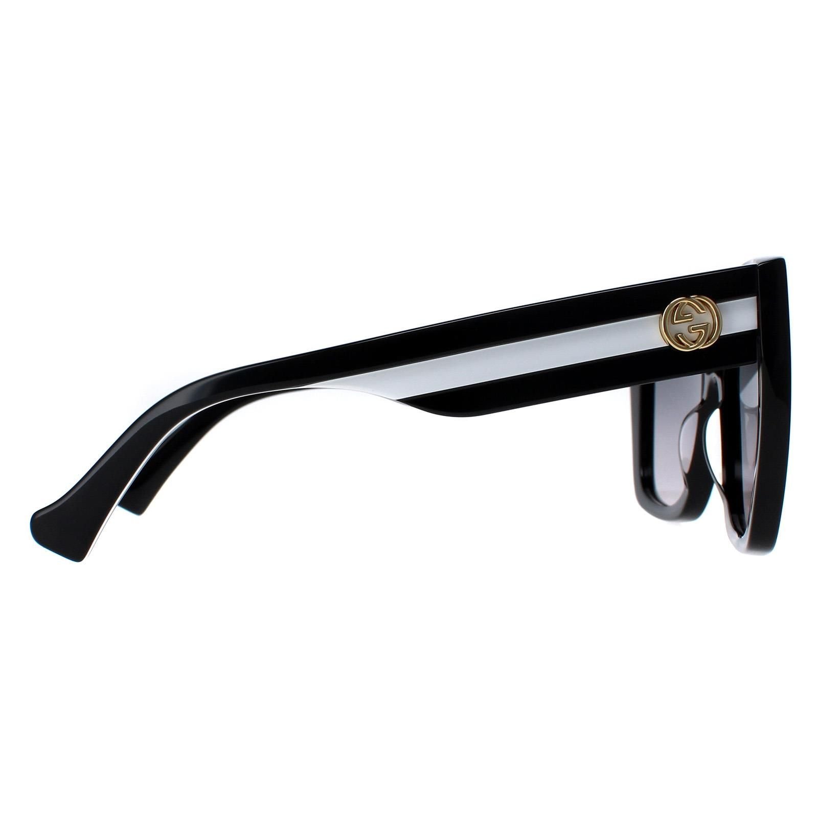 Gucci Gucci Women's Square Black Grey Gradient GG1300S - 4