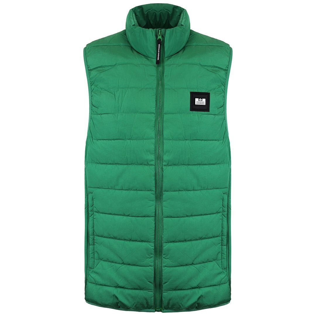 Weekend Offender Weekend Offender Men's Sleeveless Zip Up Green Gacha Gillet - 2