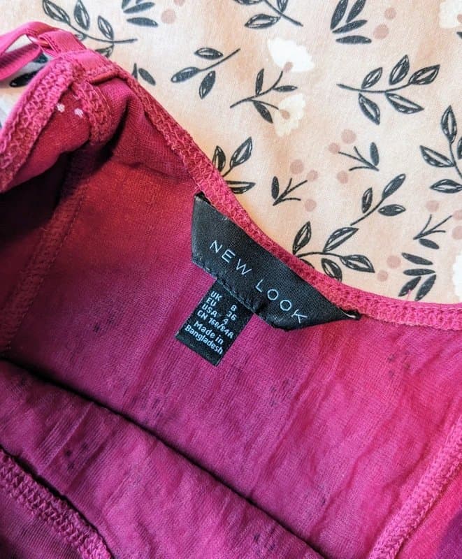 New Look New Look hot pink / burgundy crop top