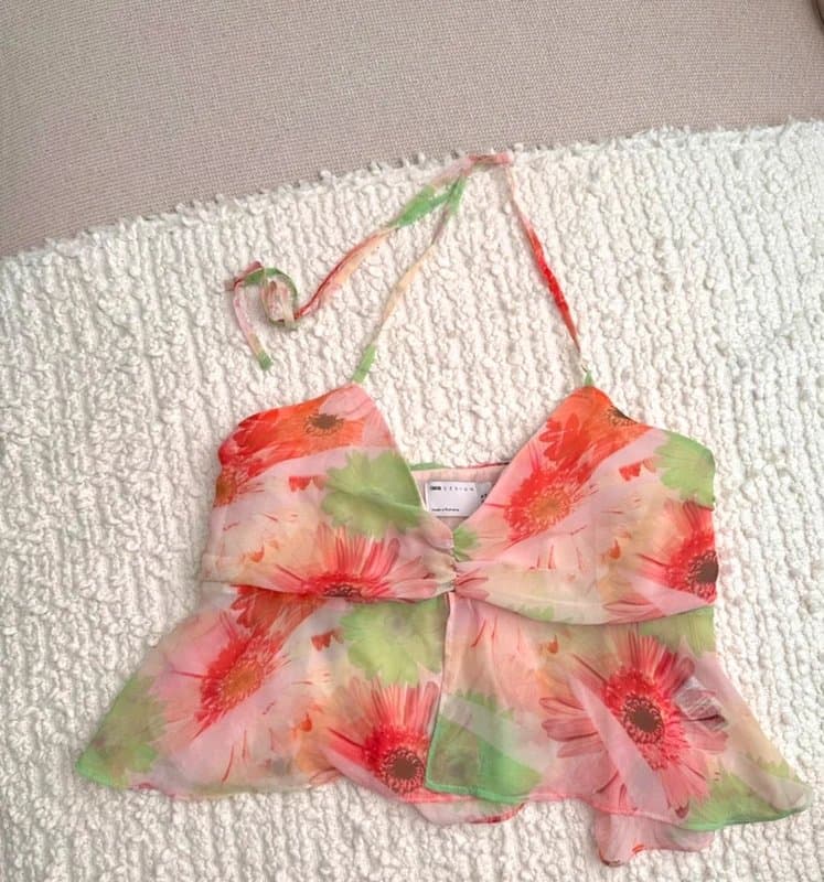 ASOS ASOS floral halterneck top