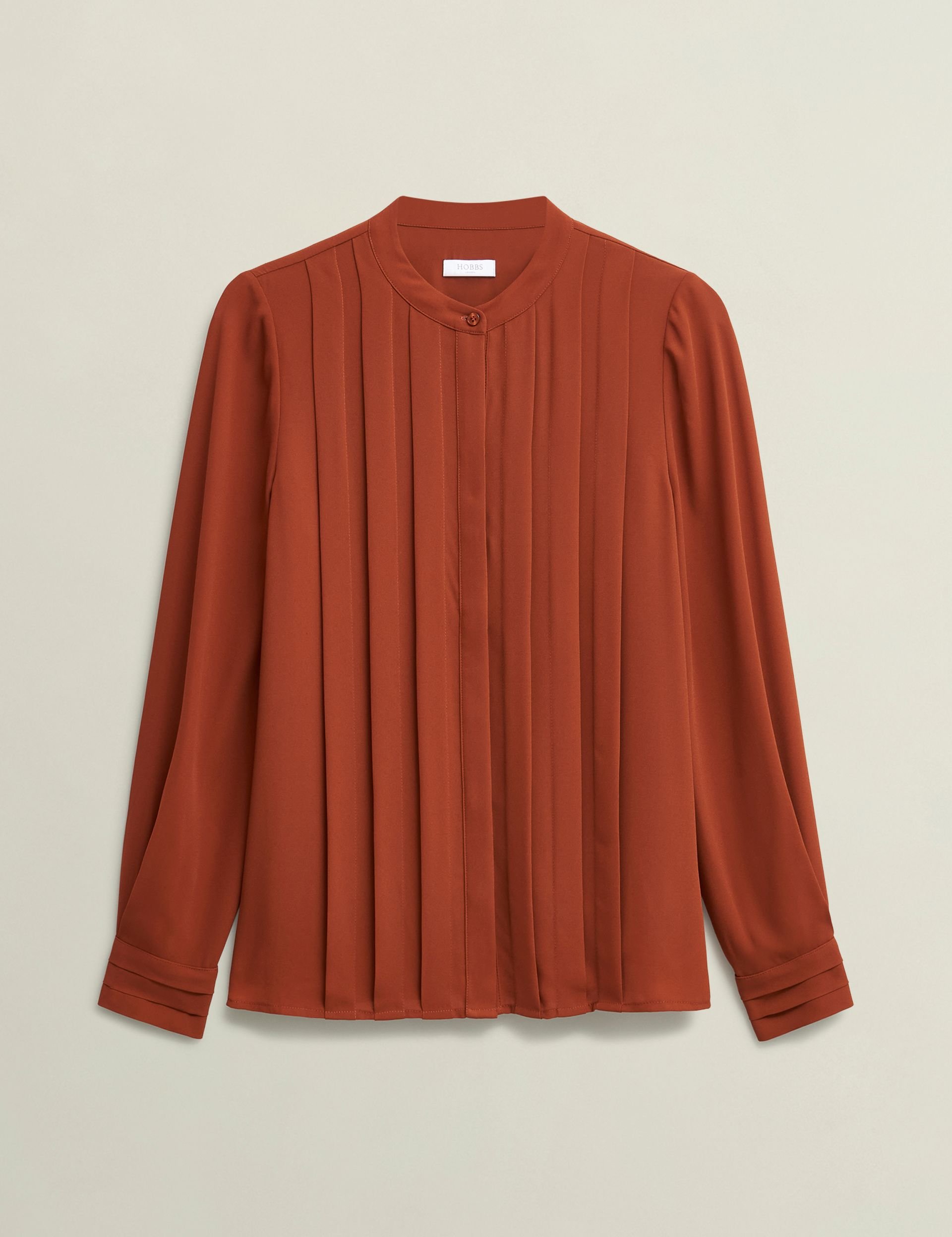 Hobbs London Hobbs London Women's Arizona Blouse in Terracotta - 2