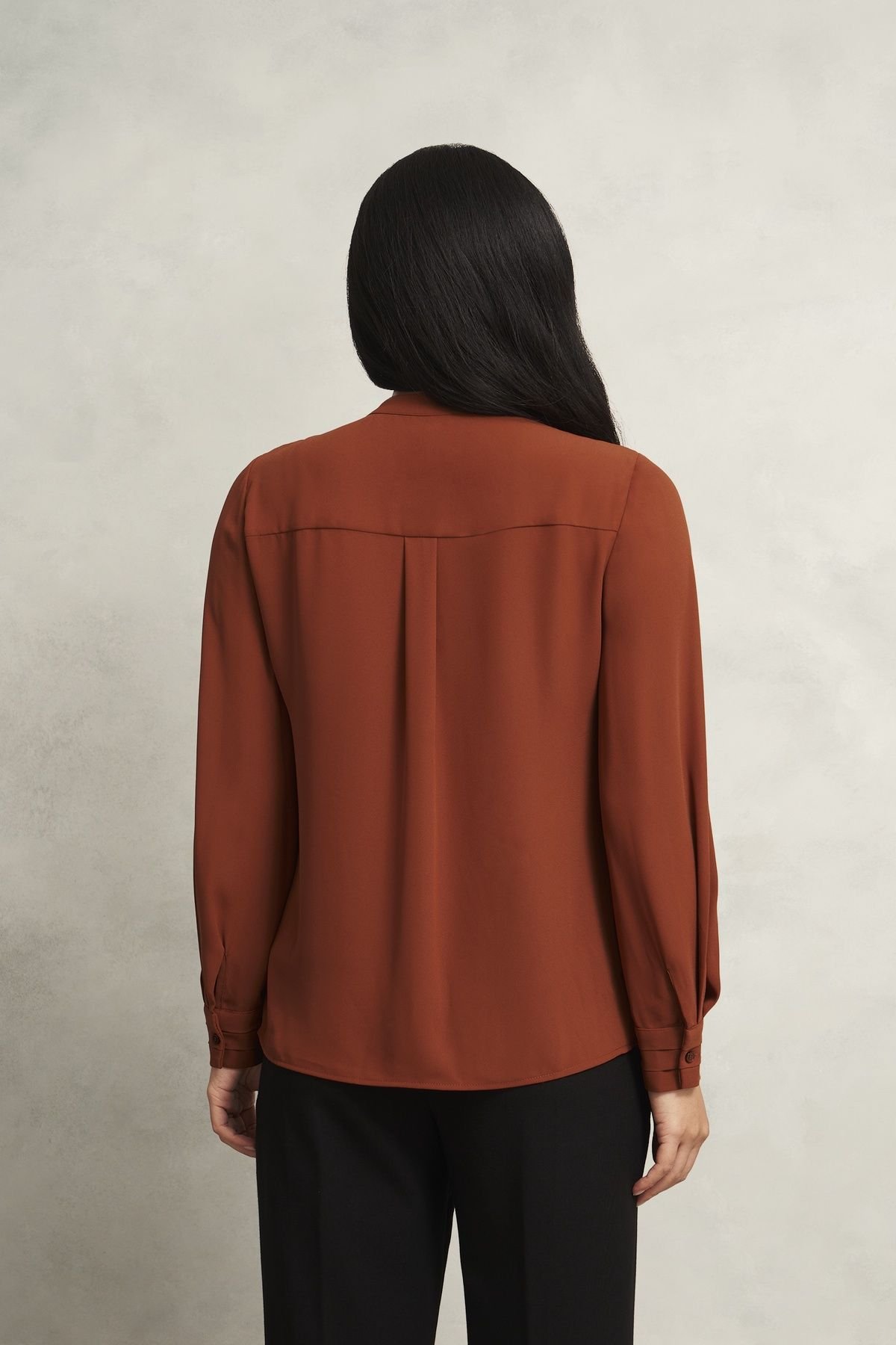 Hobbs London Hobbs London Women's Arizona Blouse in Terracotta - 4