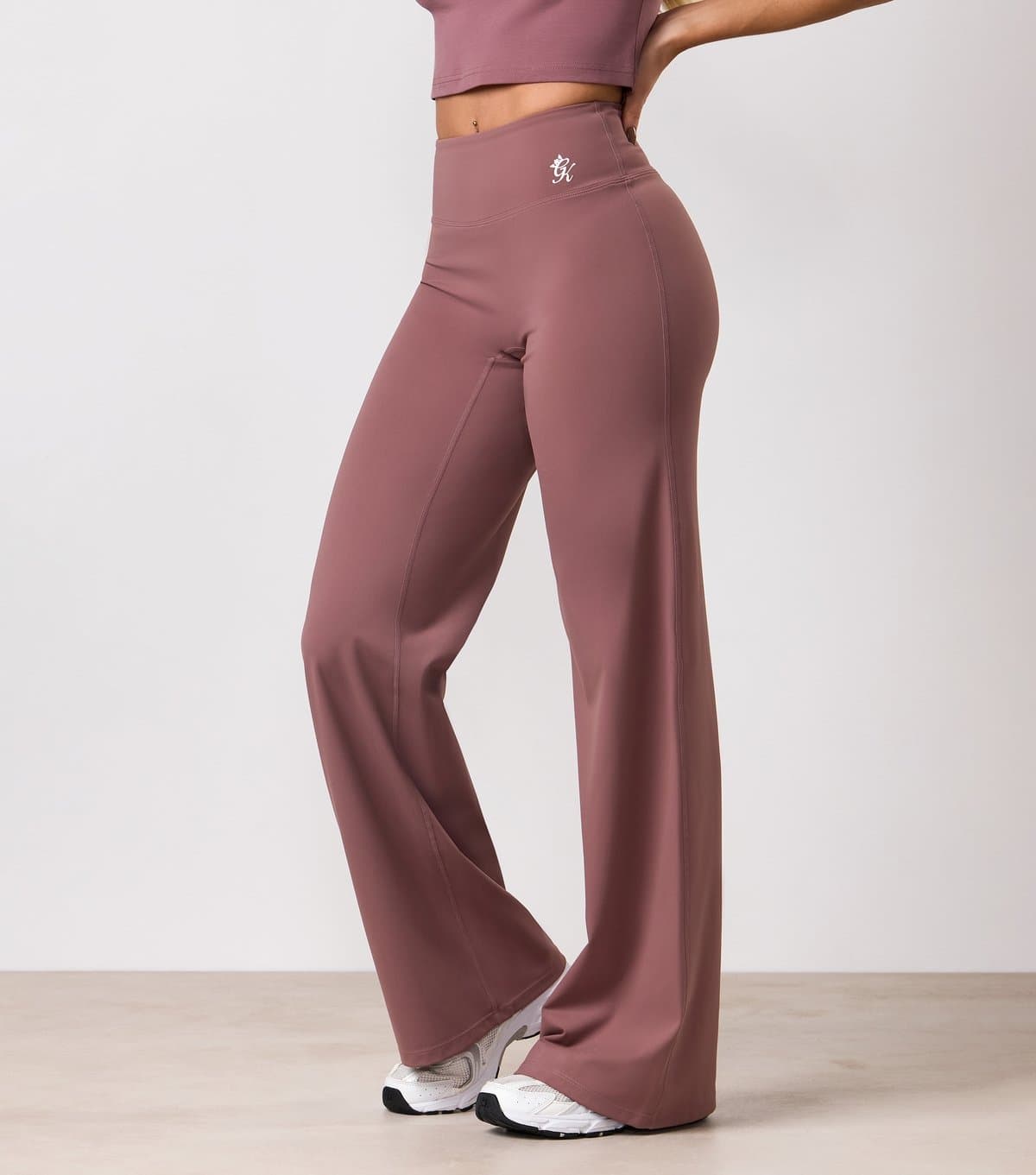 Gym King Women's Brown 365 Straight Leg Yoga Pants Gym King New Look