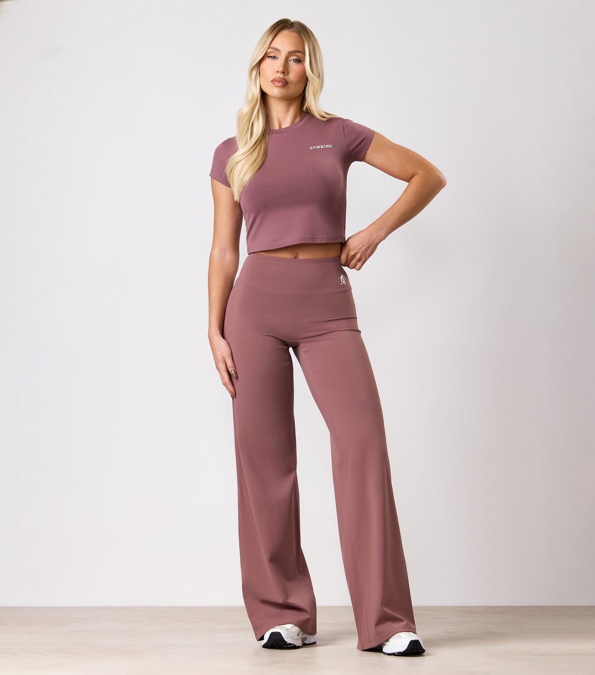 Gym King Women's Brown 365 Straight Leg Yoga Pants Gym King New Look - 2