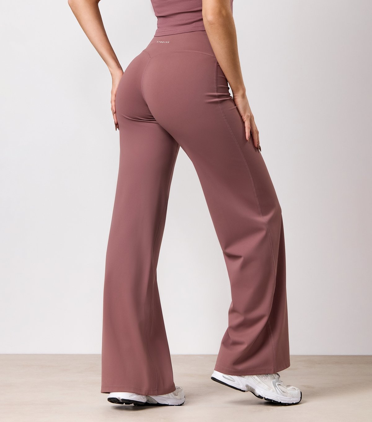 Gym King Women's Brown 365 Straight Leg Yoga Pants Gym King New Look - 3