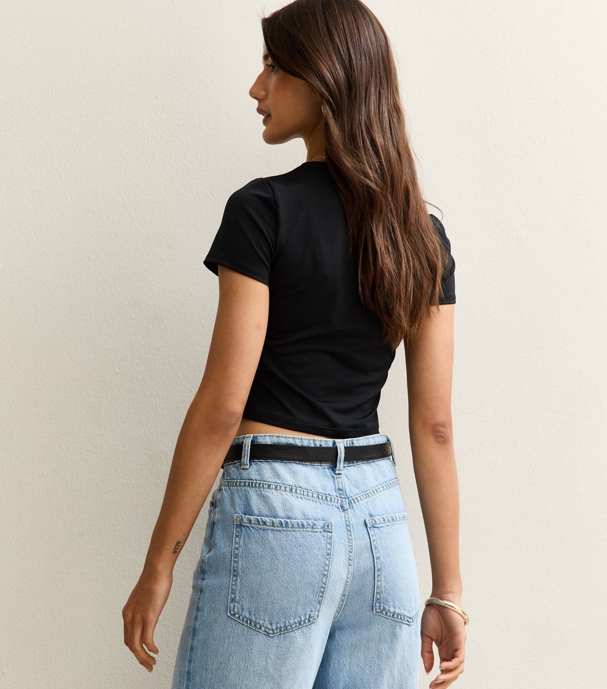 New Look Women's Black Crew Neck Fitted T-shirt New Look - 4