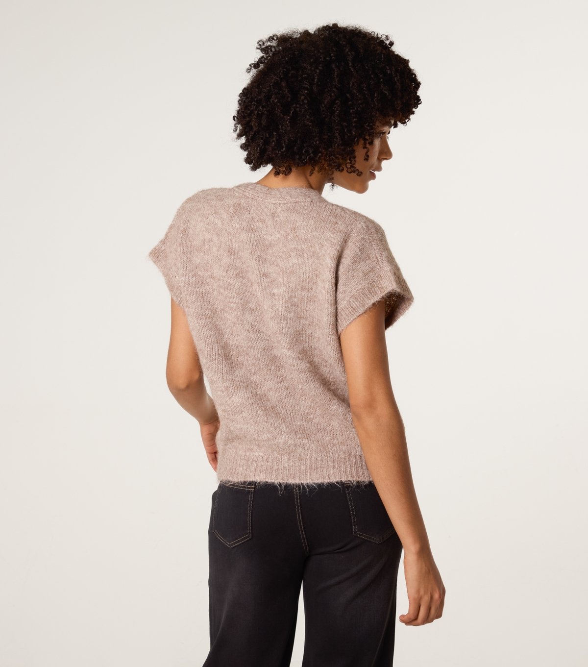 Blue Vanilla Women's Light Brown Knitted Cardigan Blue Vanilla New Look - 4