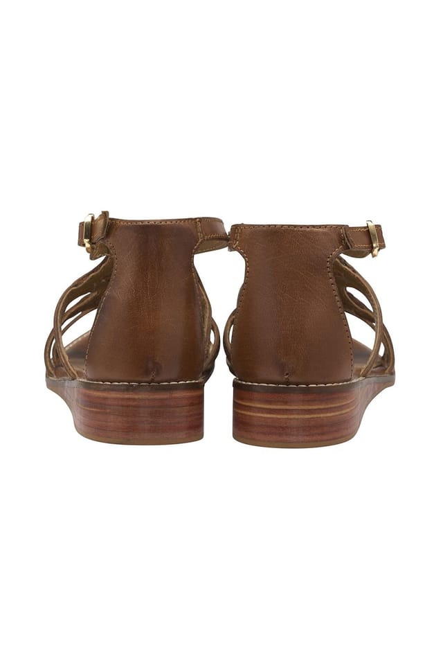 Ravel Ravel Women's 'Cardwell' Leather Wedge Sandals in Tan - 3