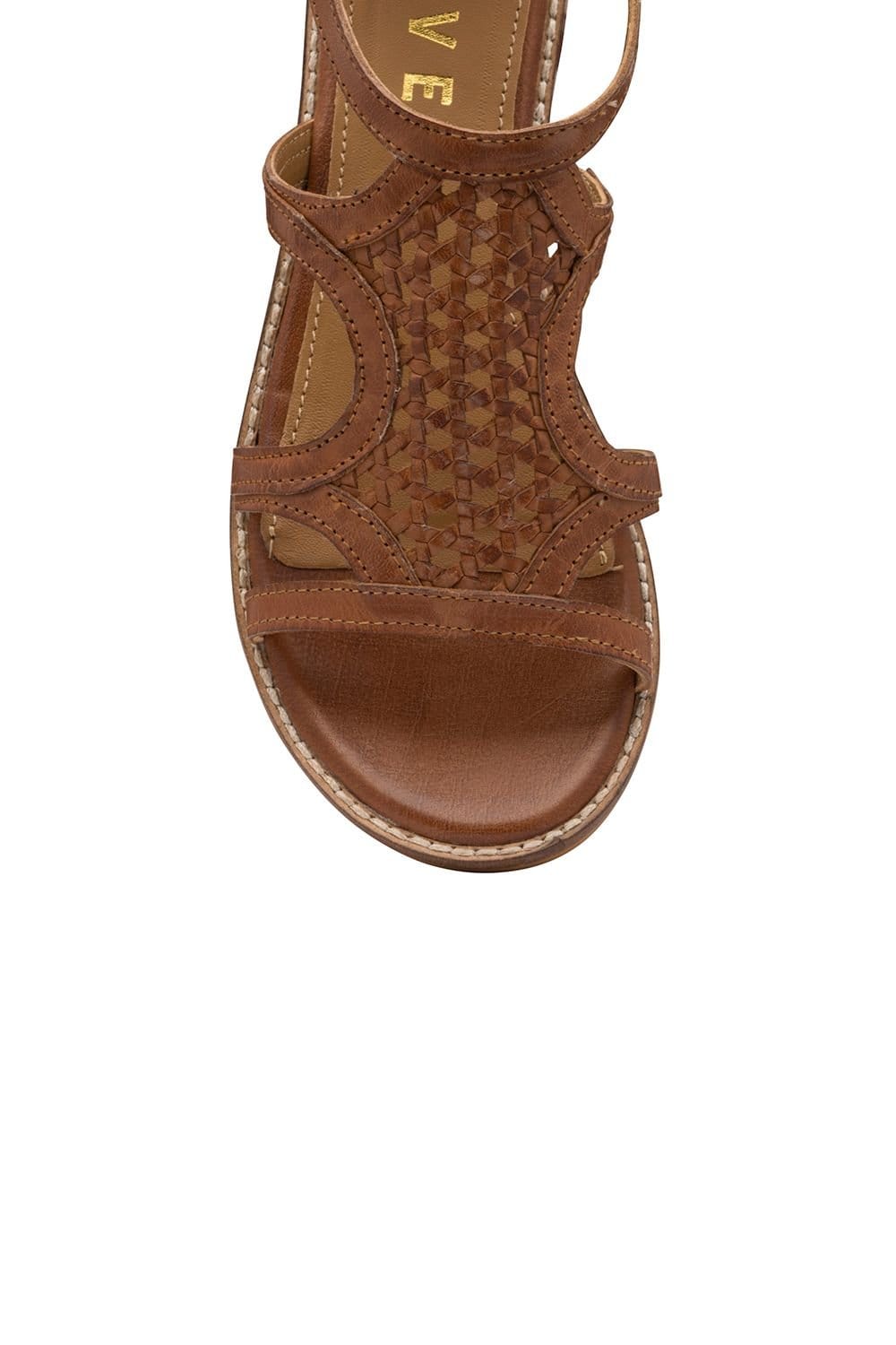 Ravel Ravel Women's 'Cardwell' Leather Wedge Sandals in Tan - 4